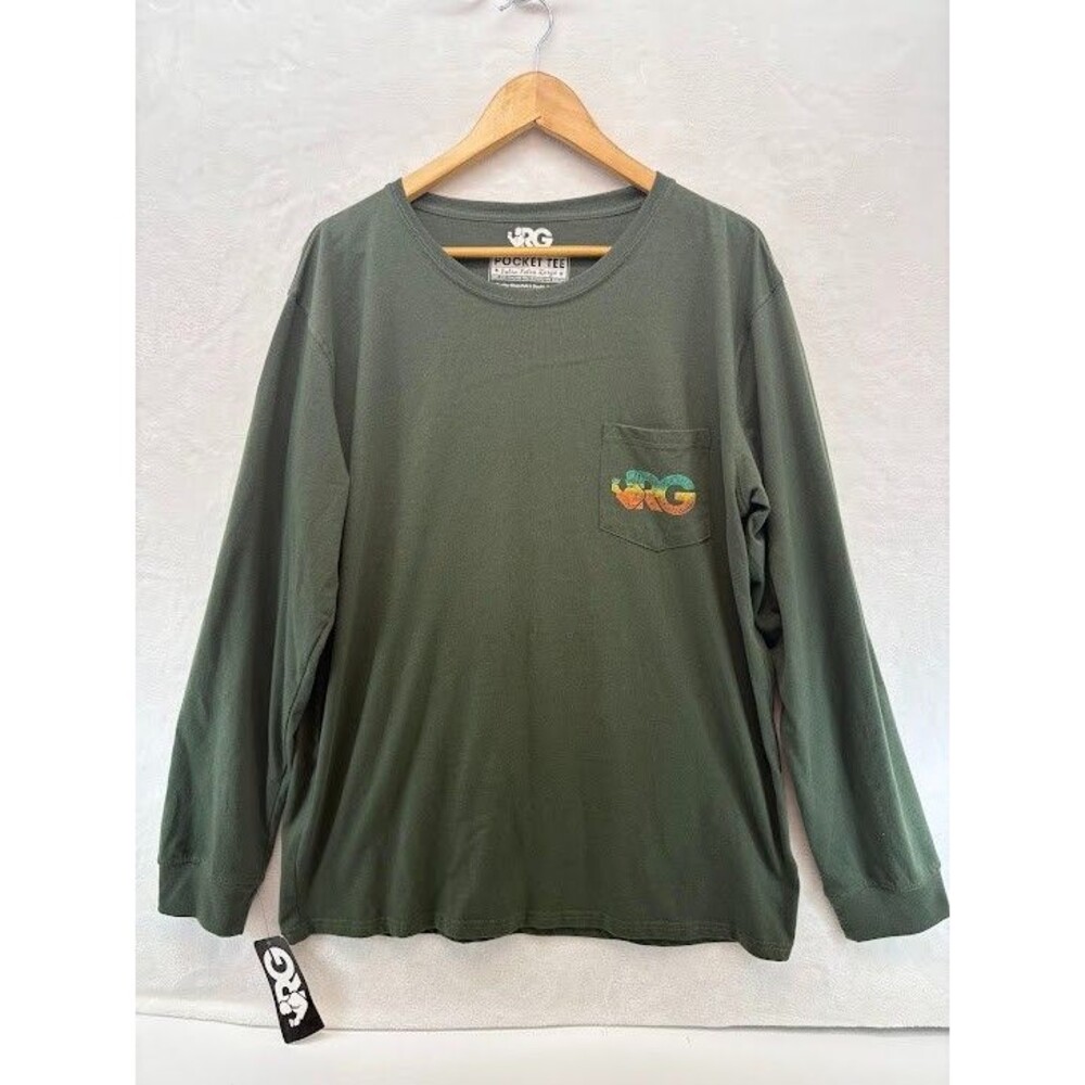 Men's Rowdy Gentlemen Size‎ XXL Tiki Toasting Man Pocket Tee Long Sleeve NWT
